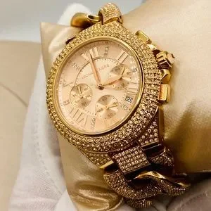 EUC Michael Kors Camile Chronograph Rose Gold Stainless Steel Watch MK3196 Michael Kors Camille MK3196 Women main image 4